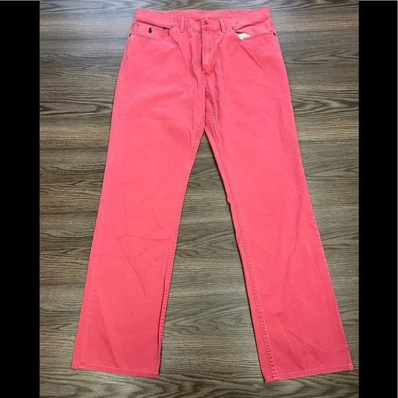 Polo Ralph Lauren Nantucket Red Denim Jeans 38x34